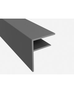 16mm Grey Aluminium F Section